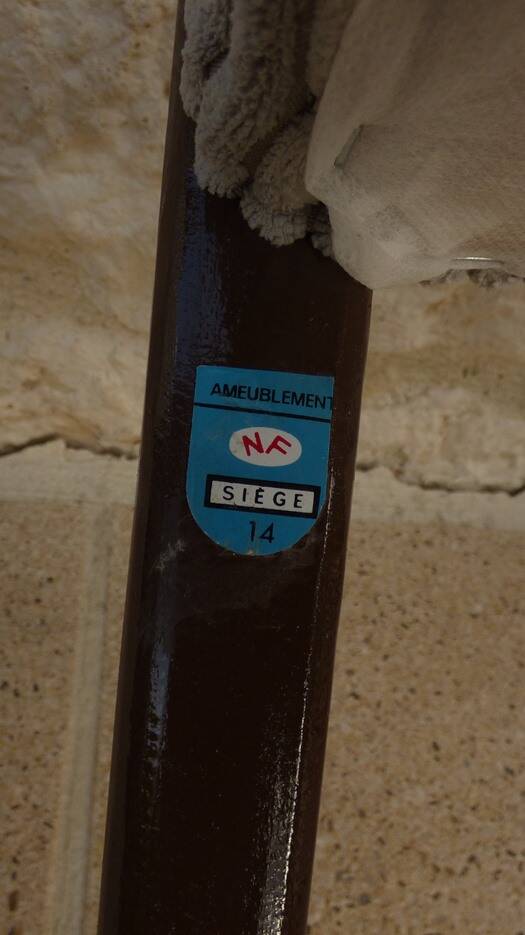 5 chaises de style scandinave en bois massif et velours gris, années 60