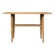 Cherry wood coffee table with shelf Vintage Mid-Century Modern Scandinavian