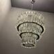 Mid-century italian murano glass chandelier