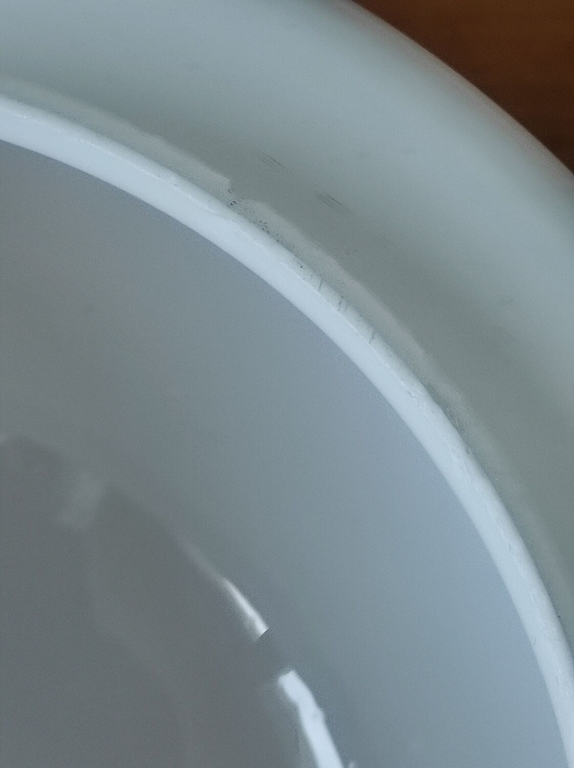 white opaline demi-globe