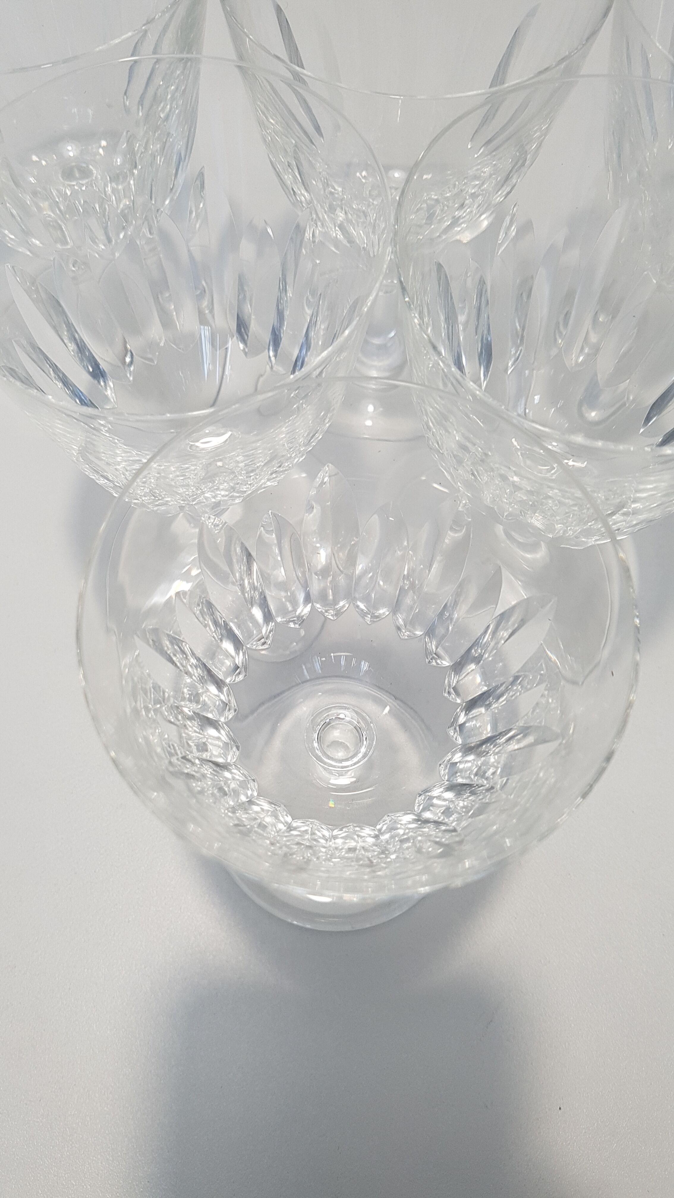 6 Baccarat Crystal Water Glasses, Casino model.