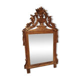 18th century pedimented mirror