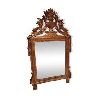 18th century pedimented mirror