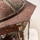 Set of 2 old hanging lanterns / candle holders