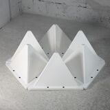 Fiberglass circa 1970. 6 tetrahedron-shaped elements. France.