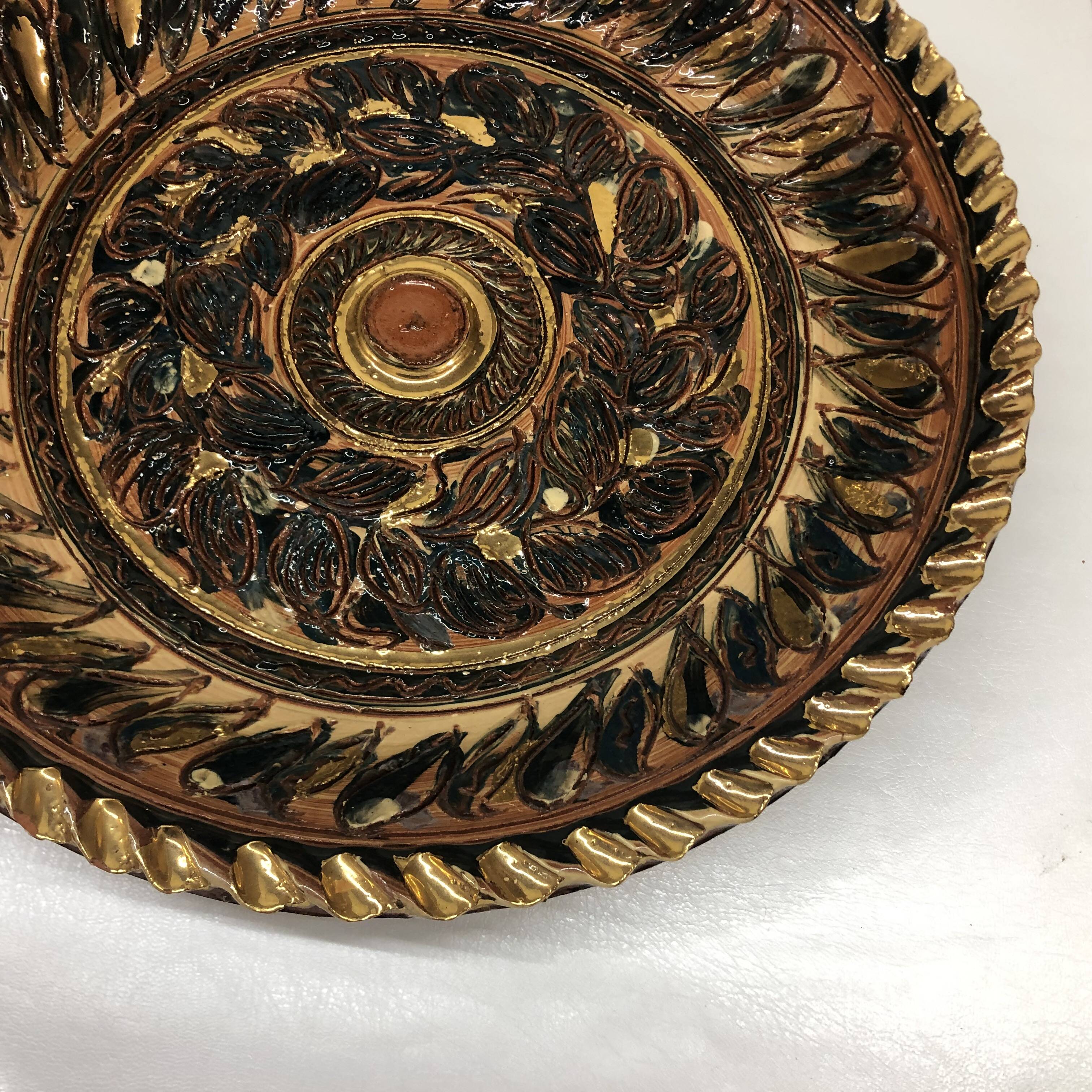 Nimy ceramic dish by Georges Destrebecq circa 1950