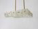 J.T. Kalmar enormous brass and textured glass chandelier, Austria, 1950s