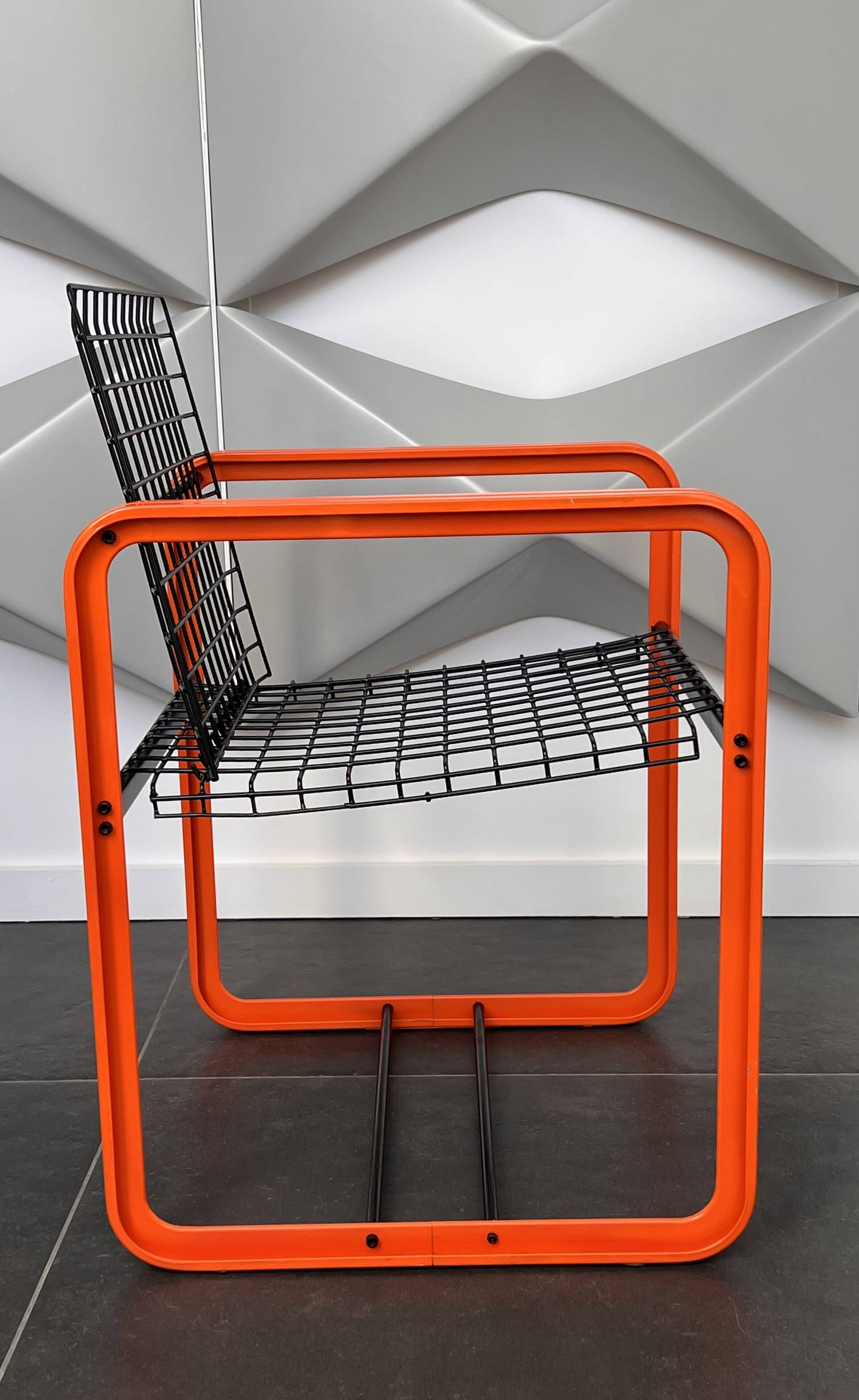 Chaise Quadra par Gigante, Zambusi et Boccato pour Seccose, Italie 80's
