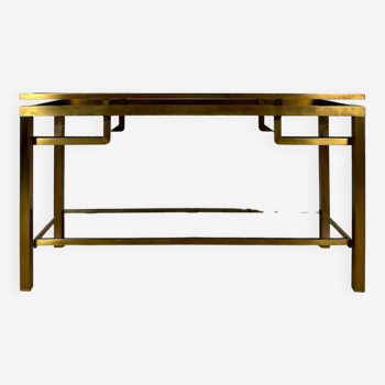 Vintage golden console designed by Guy Lefèvre 1970s