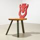 Very rare Museum Chair by Alessandro Mendini for Osvaldo Mastrangelo Italy