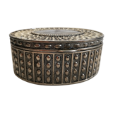 Silver metal jewelry box