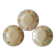 Set of 3 vintage old soup plates