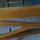 Bed with green metal braces 1960 a person foldable