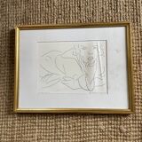 Lithograph by Henri Matisse "Figure draped in a bathrobe" 1929