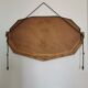 Miroir biseauté art déco dorée 65x38cm