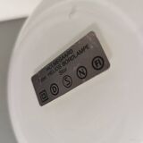 Helios table lamp, teardrop shaped, made of white opal glass. 1986 Denmark