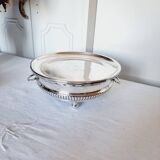 Neoclassical Style Plate Warmer Tray in Silver Metal dating from the 1950s