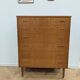 Vintage Scandinavian teak chest of drawers