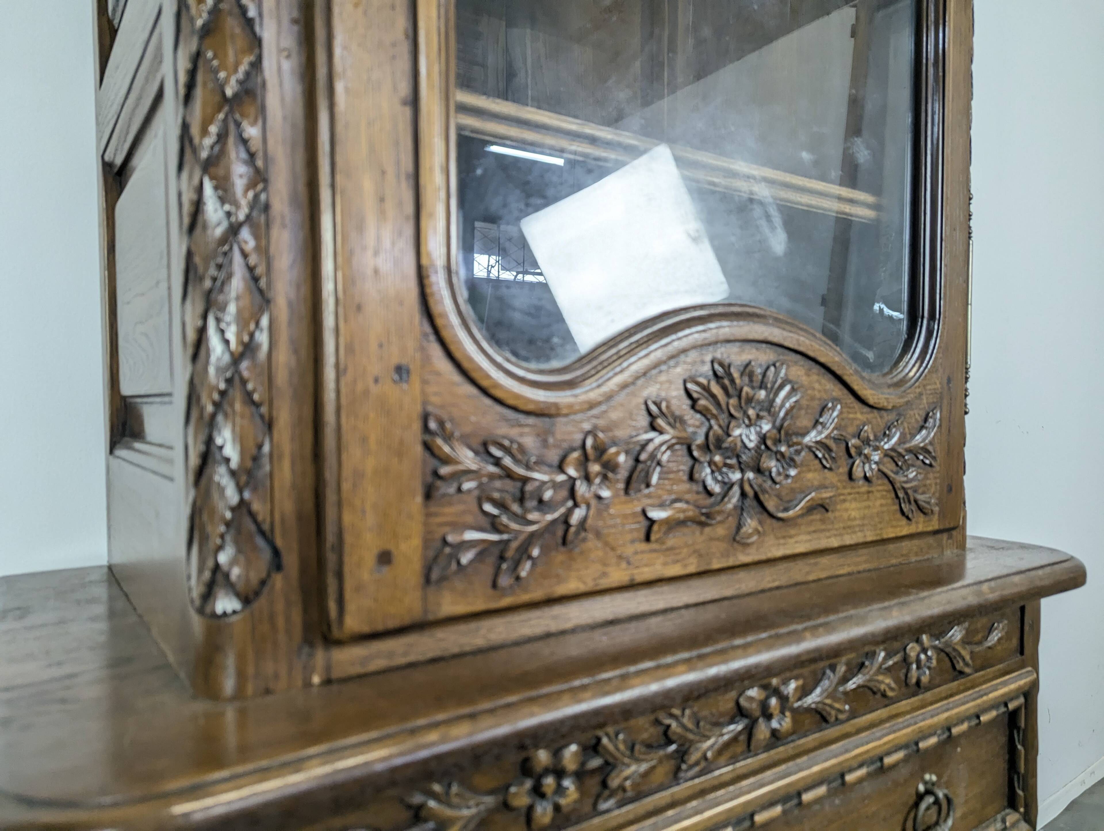 Norman oak display cabinet