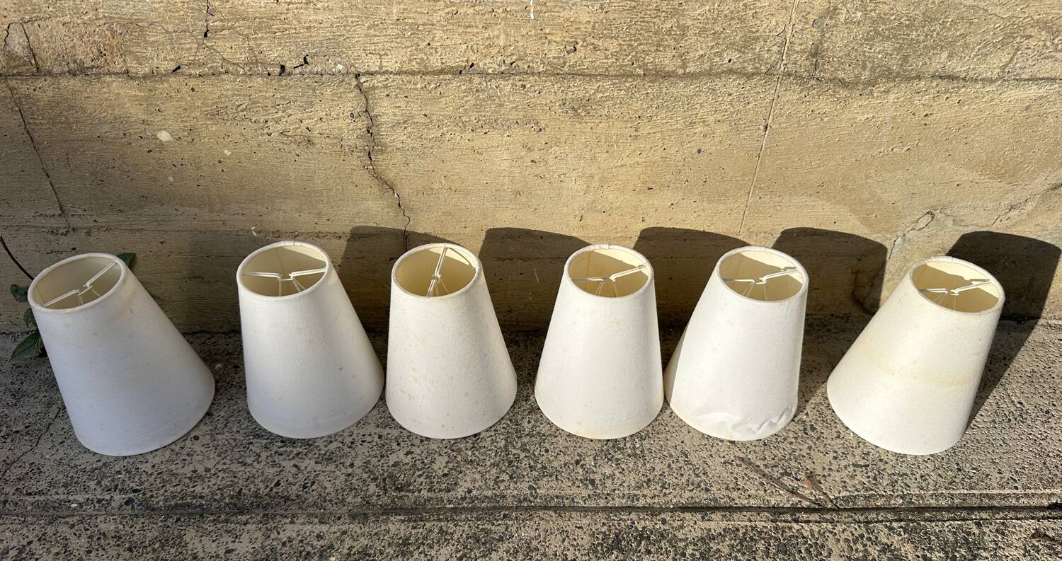 Antique Art Deco wall sconces attributed to Jacques Adnet.