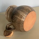 Enamelled earthenware pitcher