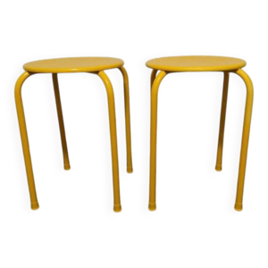 Tabourets industriel - jaune