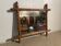Miroir faux bambou années 50