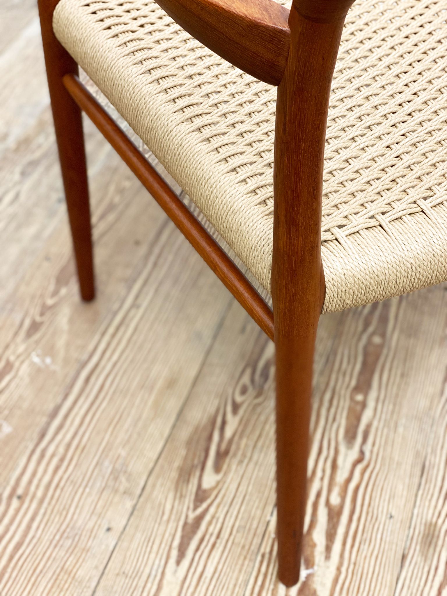 Mid century teak armrest chair by Niels O. Møller for J.L. Moller, Model 56, Denmark, 1950s
