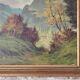 Oil Painting on Canvas Mountain Landscape Forest Vosges Signed S Capello