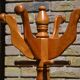Vintage floor-standing coat rack