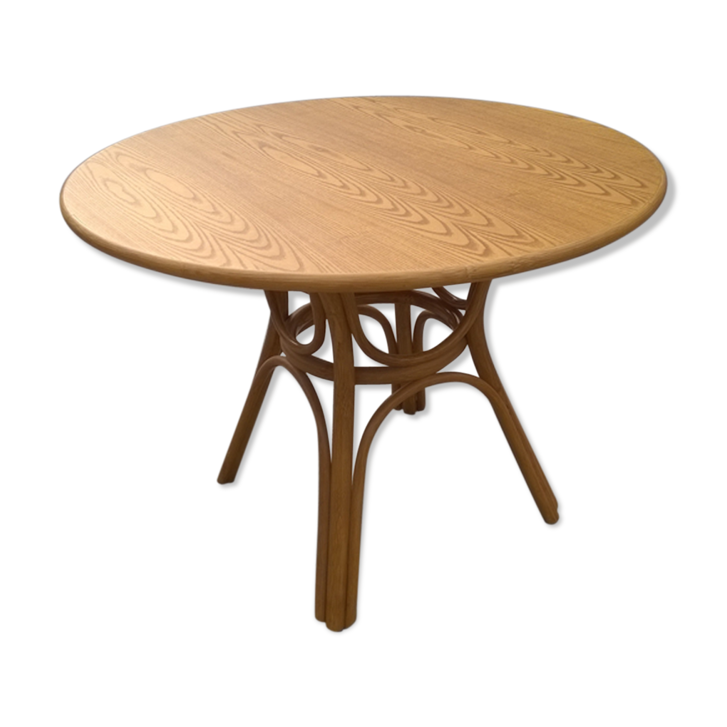 Bamboo and wood table