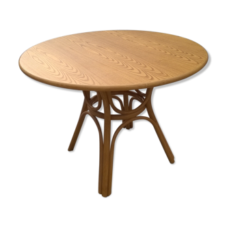 Bamboo and wood table