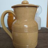 Pitcher in glazed earth Honey N°2 with lid