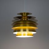 Lampe suspendue vintage danoise Barcelona par Bent Karlby, Lyfa, années 1960.