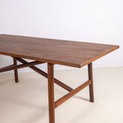 Table à manger en chêne par un ébéniste danois, années 1960, Danemark