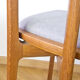 Set of oak dining chairs, France, in the 1950s