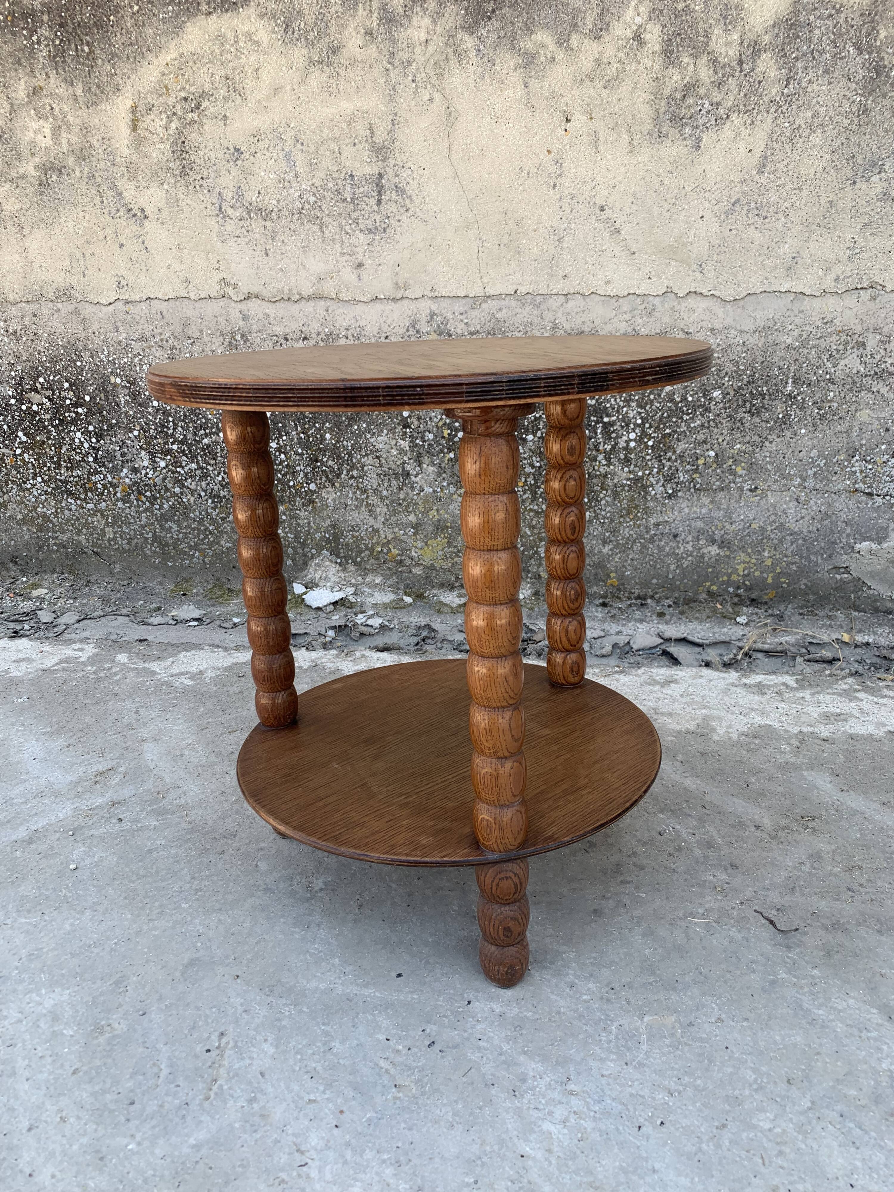 Old round side table