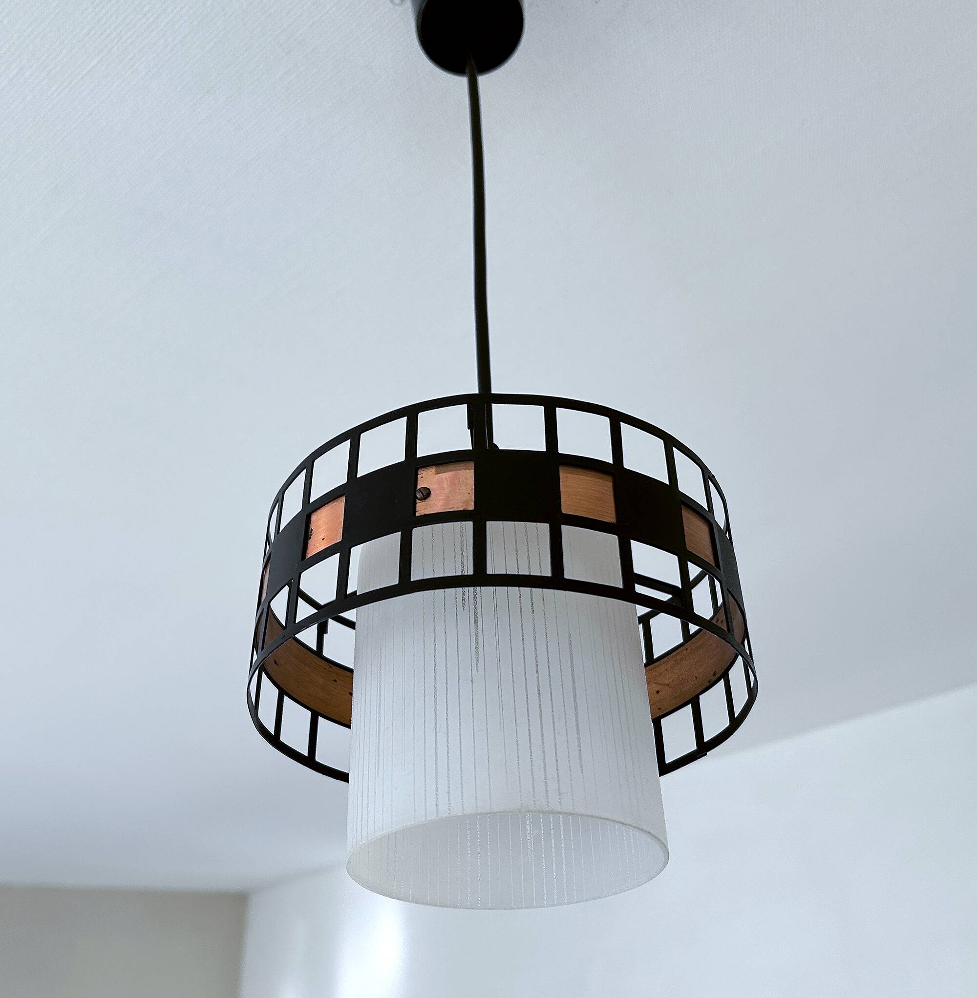 Vintage  Danish Modern Pendant Light