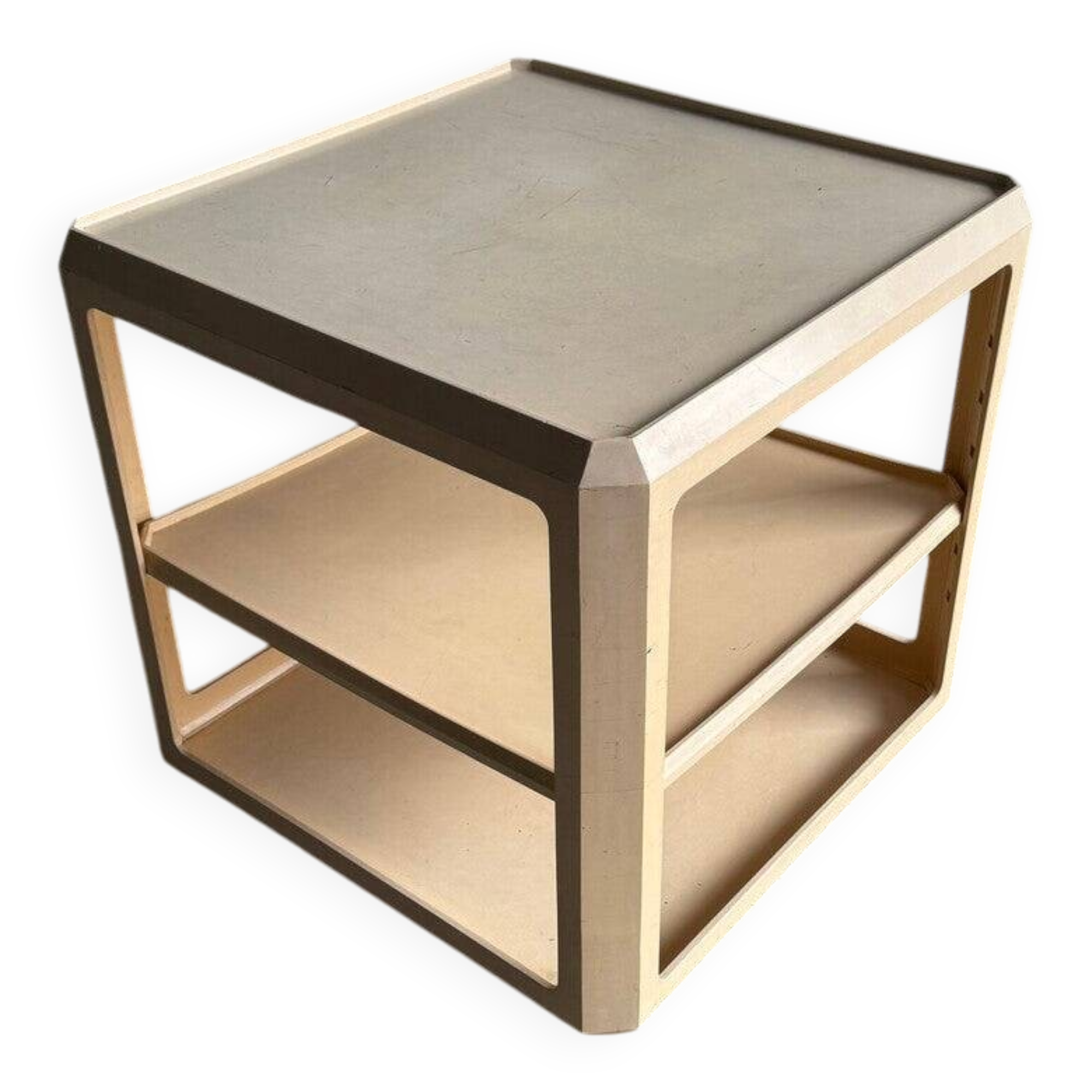 White ABS Trolley by Alberto Rosselli for Kartell — Italy 1960, Three-Tier Mobile Serving Cart