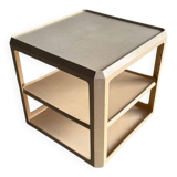 White ABS Trolley by Alberto Rosselli for Kartell — Italy 1960, Three-Tier Mobile Serving Cart