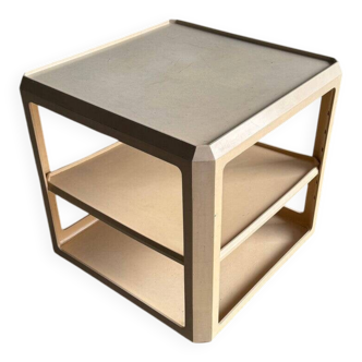 White ABS Trolley by Alberto Rosselli for Kartell — Italy 1960, Three-Tier Mobile Serving Cart