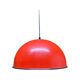 Red Retro Swedish Hanging Light | Enamel Designer Lamp Produced By HEMI In Sweden, 1960s