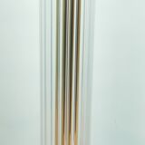 Brass and glass floor lamp