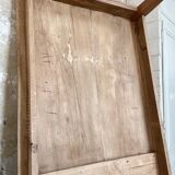 Vintage farm table with spindle legs.