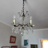 Old chandelier with 3-pointed tassels