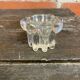 Série De 4 Bougeoirs Anciens Design Verre Moulé Années 70 France Vinta