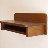 Vintage wooden wall bedside 1960