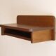 Vintage wooden wall bedside 1960