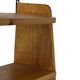 Vintage wooden wall shelve rack in pinewood minimalist design
