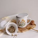 3-piece floral teapot